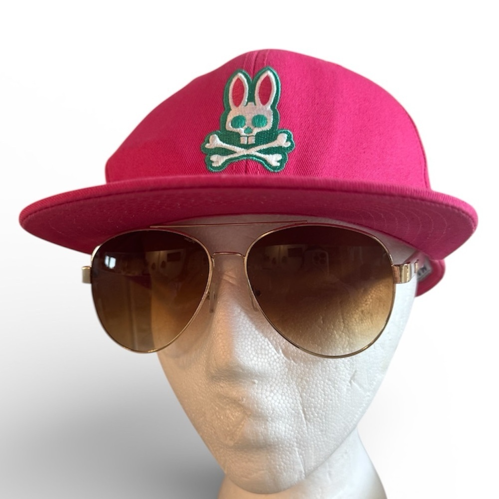 Psycho Bunny Bright Pink Trucker Hat